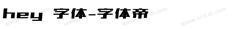 hey 字体字体转换